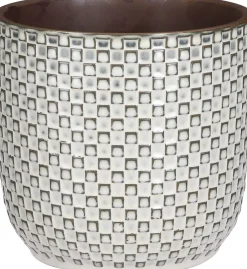 Mica Decorations bloempot Daan wit D 19 H 17,5 cm