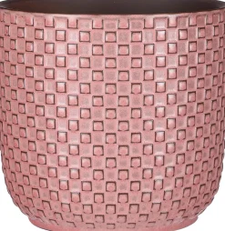 Mica Decorations bloempot Daan roze D 17 H 16 cm