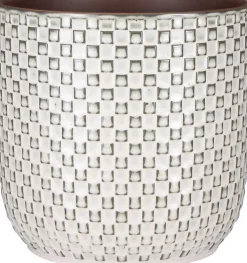 Mica Decorations bloempot Daan wit D 21,5 H 20,5 cm