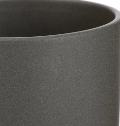 Mica Decorations bloempot Era mat donkergrijs D 28 H 26 cm