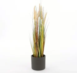 Mica Decorations bloempot Era mat donkergrijs D 28 H 26 cm