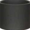 Mica Decorations bloempot Era donker grijs D 12 H 10 cm