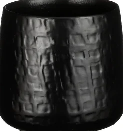 Mica Decorations bloempot Floyd zwart D 15 H 13 cm