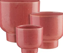 Mica Decorations bloempot Girona roze D 23 H 22,5 cm
