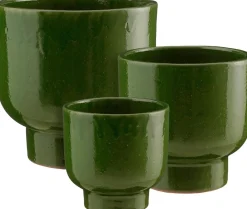 Mica Decorations bloempot Girona groen D 29 H 28,5 cm