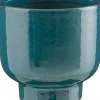 Mica Decorations bloempot Girona blauw D 36 H 35,5 cm