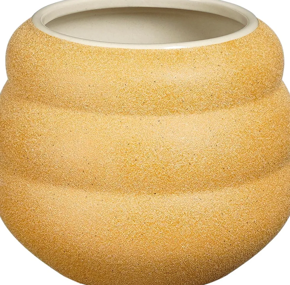 Mica Decorations bloempot Glen oker D 14 H 12 cm