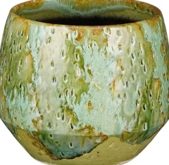 Mica Decorations bloempot Harris groen D 16,5 H 14 cm