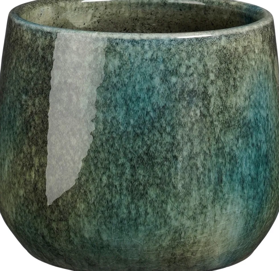 Mica Decorations bloempot Hugo blauw D 19 H 17 cm