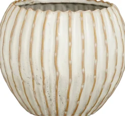 Mica Decorations bloempot Jovi wit D 22 H 17,5 cm
