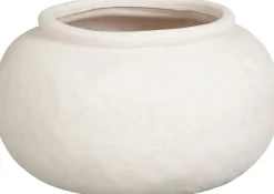 Mica Decorations bloempot Julius wit D 29 H 17,5 cm