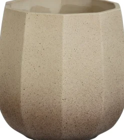 Mica Decorations bloempot Lennart taupe D 16 H 16 cm