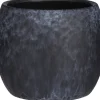 Mica Decorations bloempot Lester zwart D 16 H 14 cm