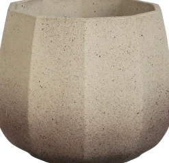 Mica Decorations bloempot Lennart taupe D 20,5 H 16,5 cm
