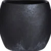 Mica Decorations bloempot Lester zwart D 20 H 18 cm