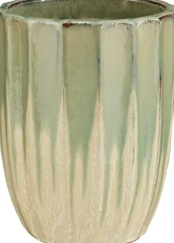 Mica Decorations bloempot Levante kleurverloop groen D 30 H 39 cm