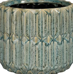 Mica Decorations bloempot Lionel blauw D 15,5 H 13,5 cm