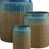 Mica Decorations bloempot Lugano bruin D 29 H 40 cm