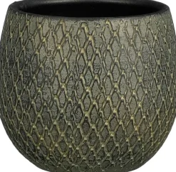 Mica Decorations bloempot Madeira groen D 18 H 18 cm