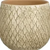 Mica Decorations bloempot Madeira crème D 14 H 14 cm