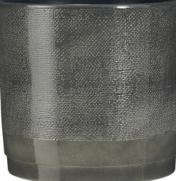 Mica Decorations bloempot Maxim antraciet D 27 H 25,5 cm
