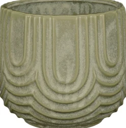 Mica Decorations bloempot Nila groen D 11,5 H 9 cm