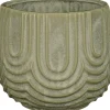Mica Decorations bloempot Nila groen D 13 H 11 cm