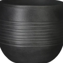 Mica Decorations bloempot Nora grijs D 16 H 15 cm