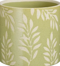 Mica Decorations bloempot Noelle groen D 14 H 12,5 cm