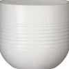 Mica Decorations bloempot Nora wit D 16 H 15 cm