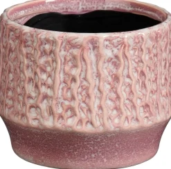 Mica Decorations bloempot op voet Lanny roze D 11 H 8,5 cm