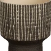 Mica Decorations bloempot op voet Aruna bruin D 14,5 H 15 cm