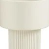 Mica Decorations bloempot op voet Lux wit D 31,5 H 33 cm