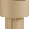 Mica Decorations bloempot op voet Lux bruin D 31,5 H 33 cm