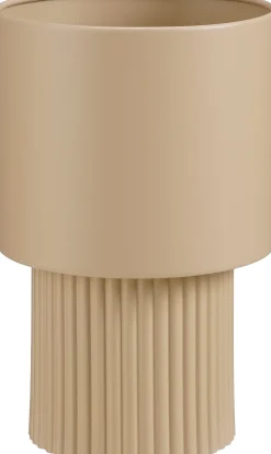 Mica Decorations bloempot op voet Lux bruin D 23 H 36 cm