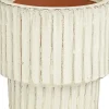 Mica Decorations bloempot op voet Sorrento crème D 45 H 44,5 cm