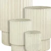 Mica Decorations bloempot op voet Sorrento crème D 36 H 54,5 cm