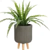 Mica Decorations bloempot op poten Nuovo bruin D 24 H 35 cm