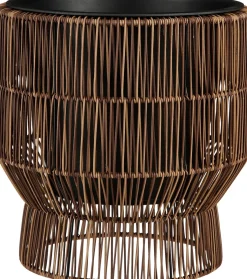 Mica Decorations bloempot op voet Peta bruin D 22 H 27 cm