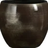Mica Decorations bloempot Pescara zilver D 35 H 31 cm