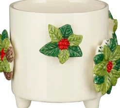 Mica Decorations bloempot Poinsettia crème D 13 H 11 cm