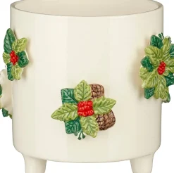 Mica Decorations bloempot Poinsettia crème D 16 H 15 cm