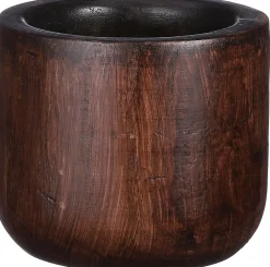 Mica Decorations bloempot Pyke bruin D 19 H 16 cm