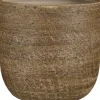 Mica Decorations bloempot Ravenna bruin D 34 H 31 cm