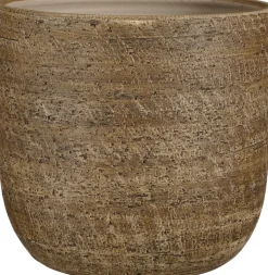Mica Decorations bloempot Ravenna bruin D 34 H 31 cm