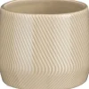 Mica Decorations bloempot Roma beige D 23,5 H 19,5 cm