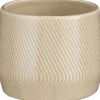 Mica Decorations bloempot Roma beige D 17 H 14 cm