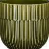 Mica Decorations bloempot Sara groen D 12,5 H 11 cm