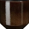 Mica Decorations bloempot Sebastian bruin D 24 H 23 cm