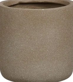 Mica Decorations bloempot Siesta taupe D 30 H 30 cm